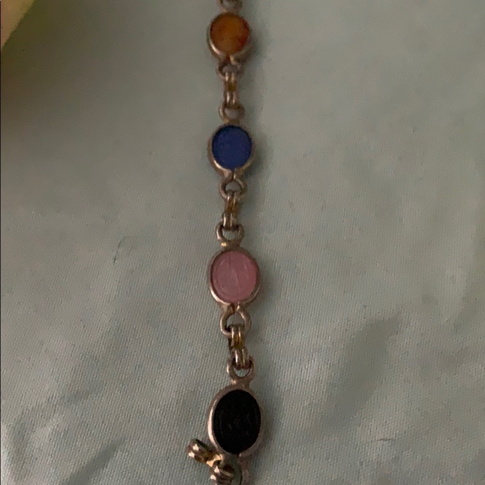 Vintage scarab jeweled bracelet - Picture 5 of 8